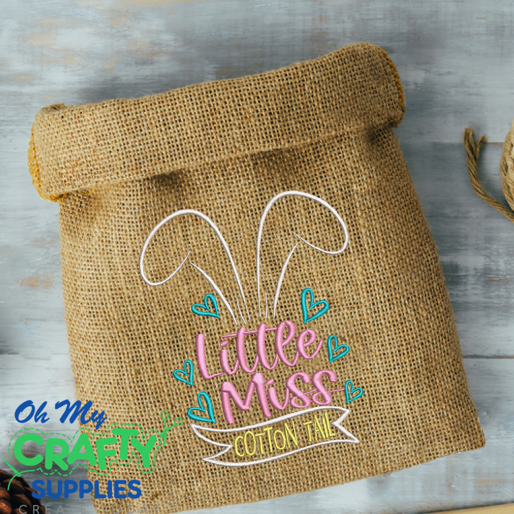 Little Miss Cotton Tail 2021 Embroidery Design - Oh My Crafty Supplies Inc.