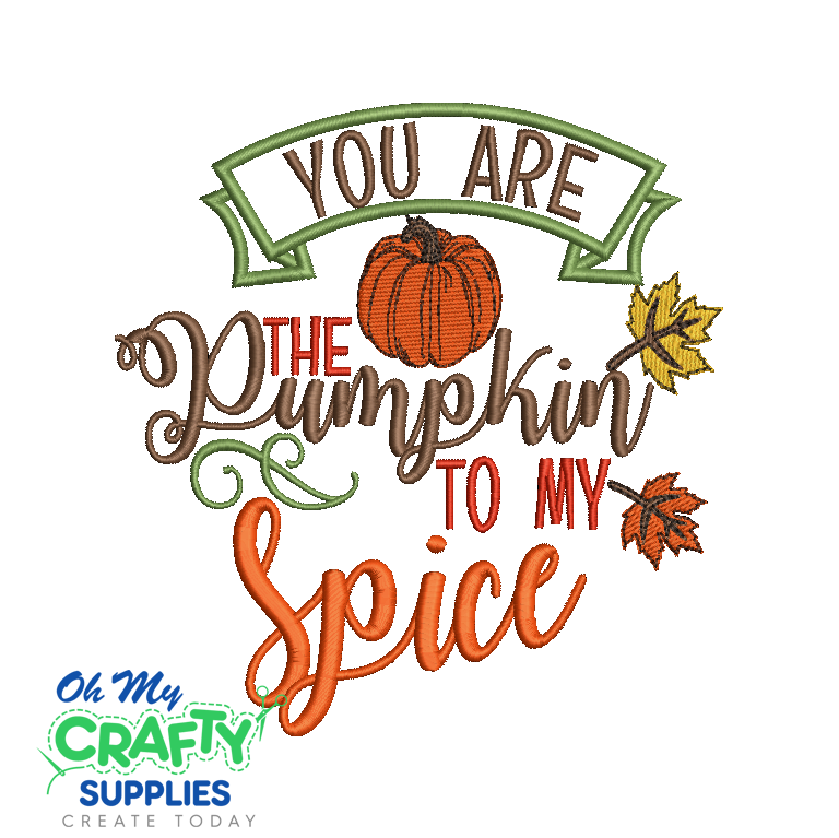 My Pumpkin Spice 2021 Embroidery Design