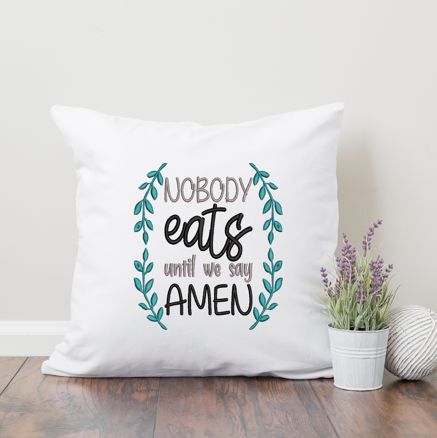 Nobody Eats 2020 Embroidery Design - Oh My Crafty Supplies Inc.