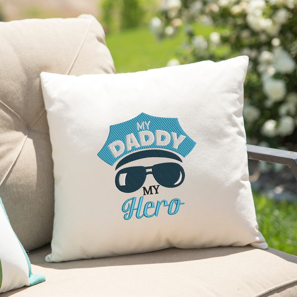 Police Daddy Hero 2020 Embroidery Design - Oh My Crafty Supplies Inc.