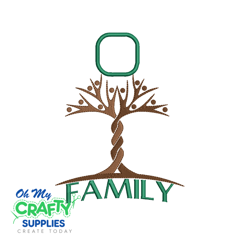 Together Family Tree With Applique Design