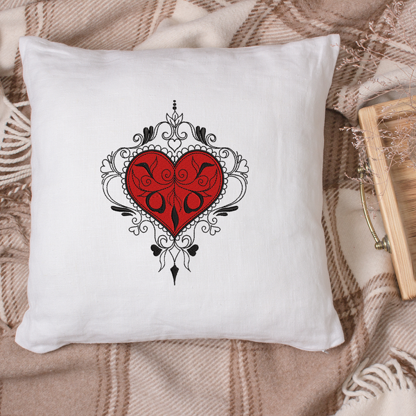 Unique Vintage Heart 2021 Embroidery Design - Oh My Crafty Supplies Inc.