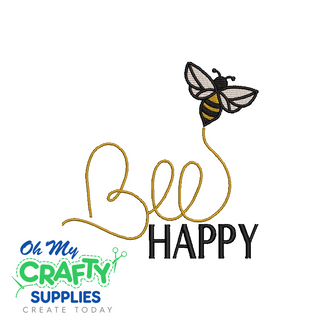 Bee Happy 3223 Embroidery Design