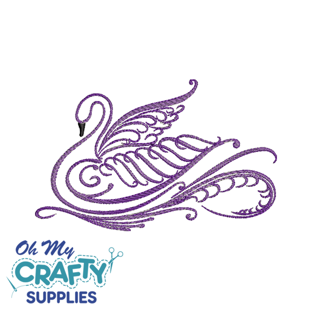 Blended Swan 327 Embroidery Design