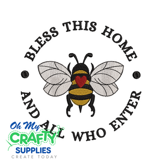 Bless Home Bee 411 Embroidery Design