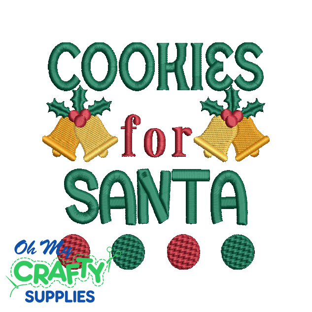 Cookies For Santa 111 Embroidery Design