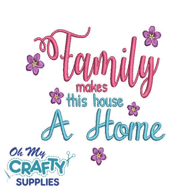 Family Home 5122 Embroidery Design
