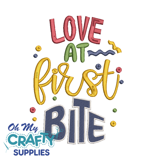 Love at First Bite 623 Embroidery Design