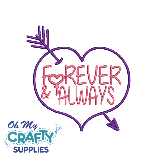 Forever and Always 1230 Embroidery Design
