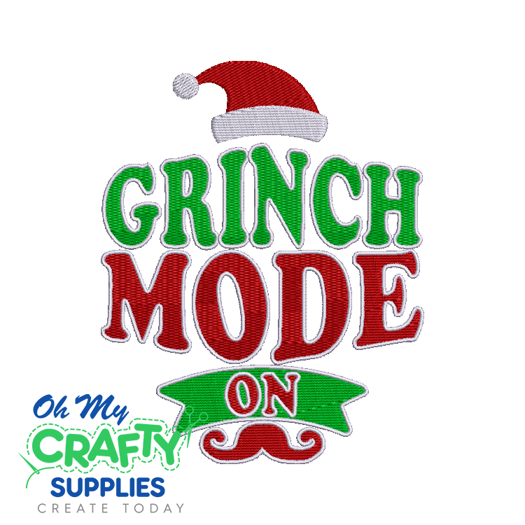 Grinch Mode 122 Embroidery Design