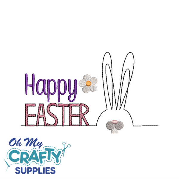 Happy Easter 228 Embroidery Design