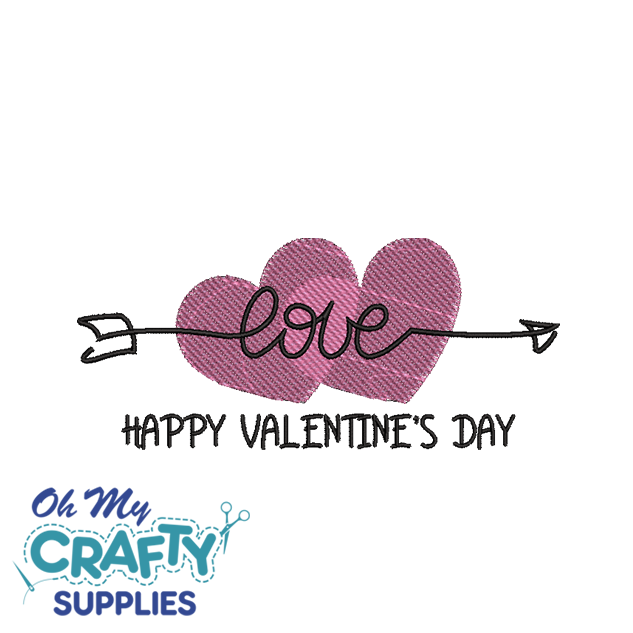 Happy Valentine's Day 11222 Embroidery Design