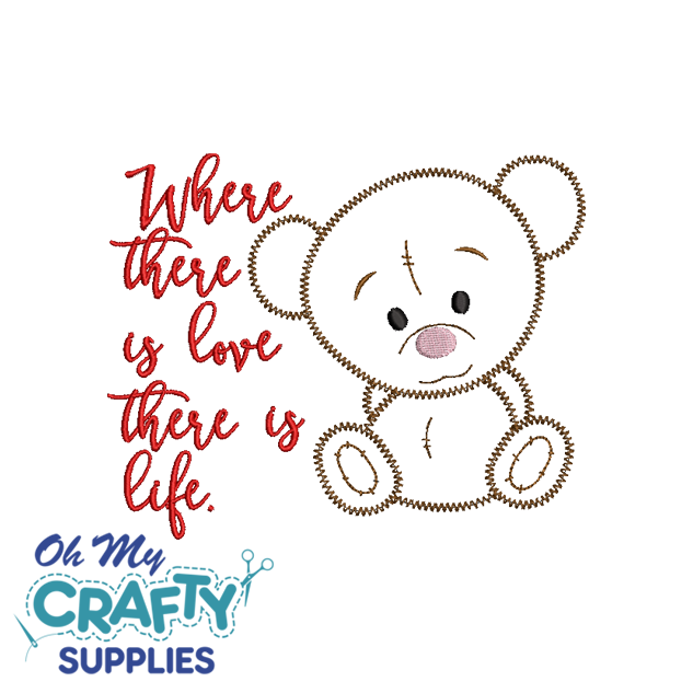 Love life Teddy 127 Embroidery Designs