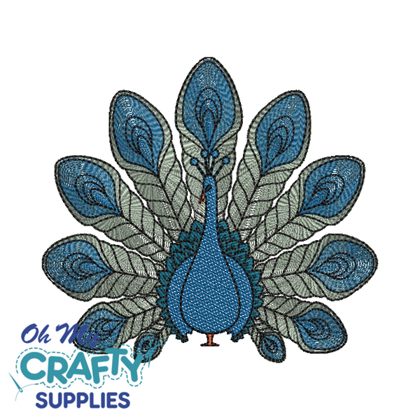 Peacock 12122 Embroidery Design