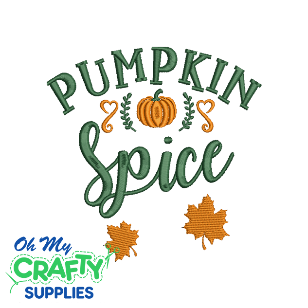 Pumpkin Spice 918 Embroidery Design