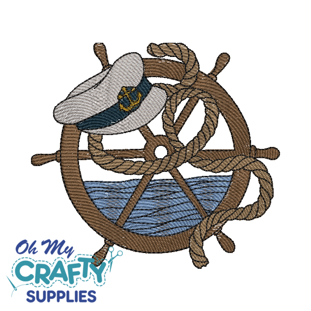 Sailor Ship Wheel 42922 Embroidery Design
