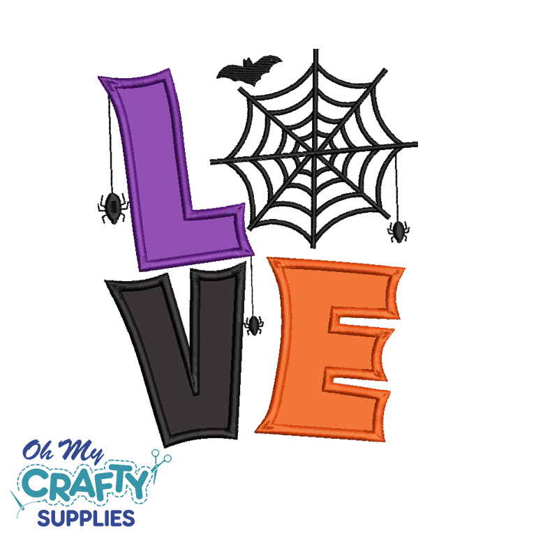 Spooky Love 91421 Embroidery Applique