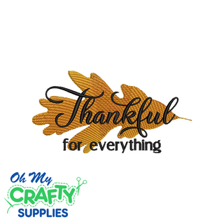 Thankful For Everything 916 Embroidery Design
