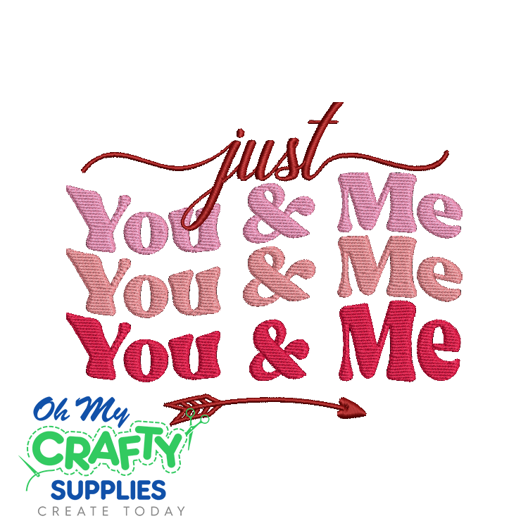 Just You and Me 1231 Embroidery Design