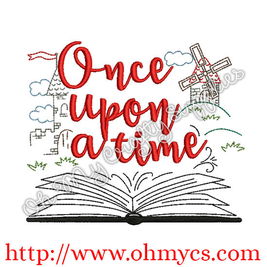 Once Upon a Time Stitch Embroidery Design