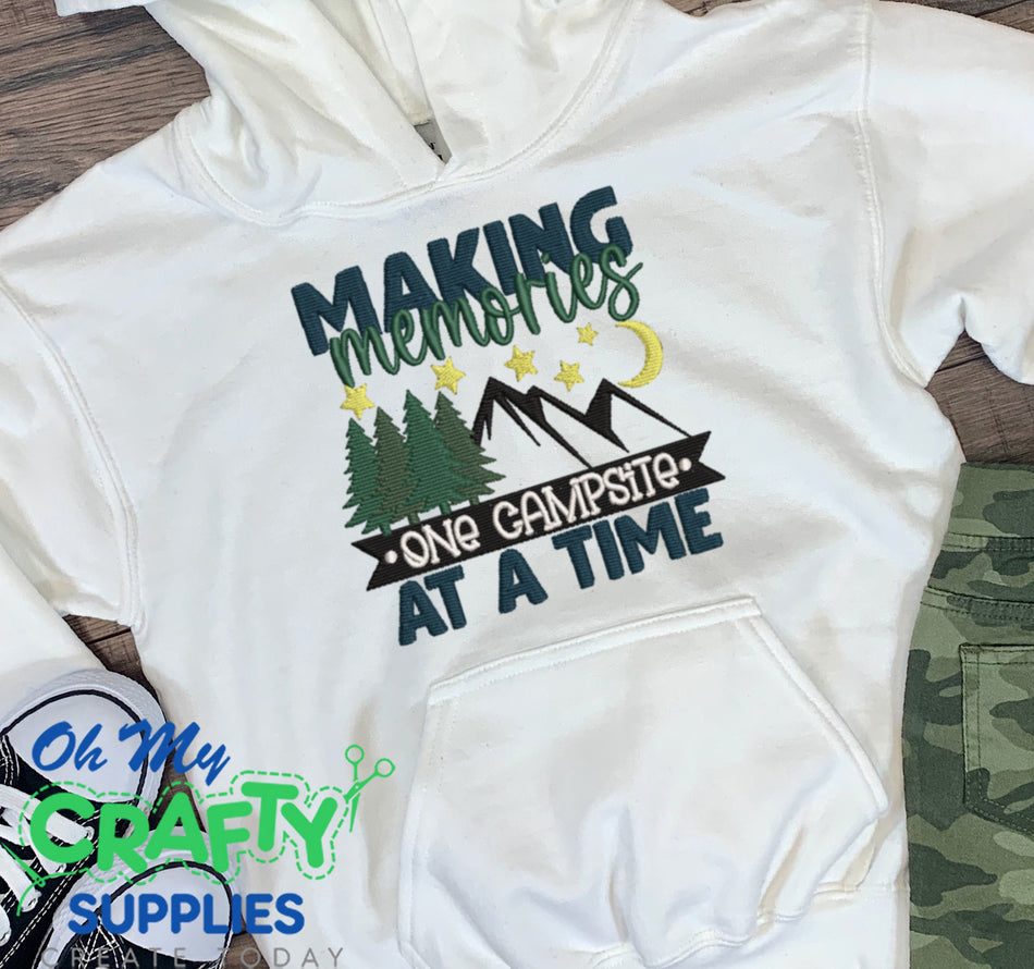 Making Memories One Campsite Embroidery Design