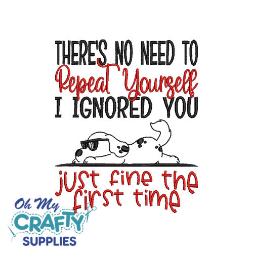 Repeat Yourself 520 Embroidery Design