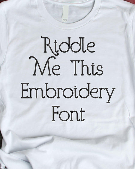 Riddle Me This Font (BX Included) - Oh My Crafty Supplies Inc.