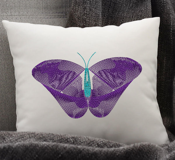 Rippled Butterfly Embroidery Design - Oh My Crafty Supplies Inc.