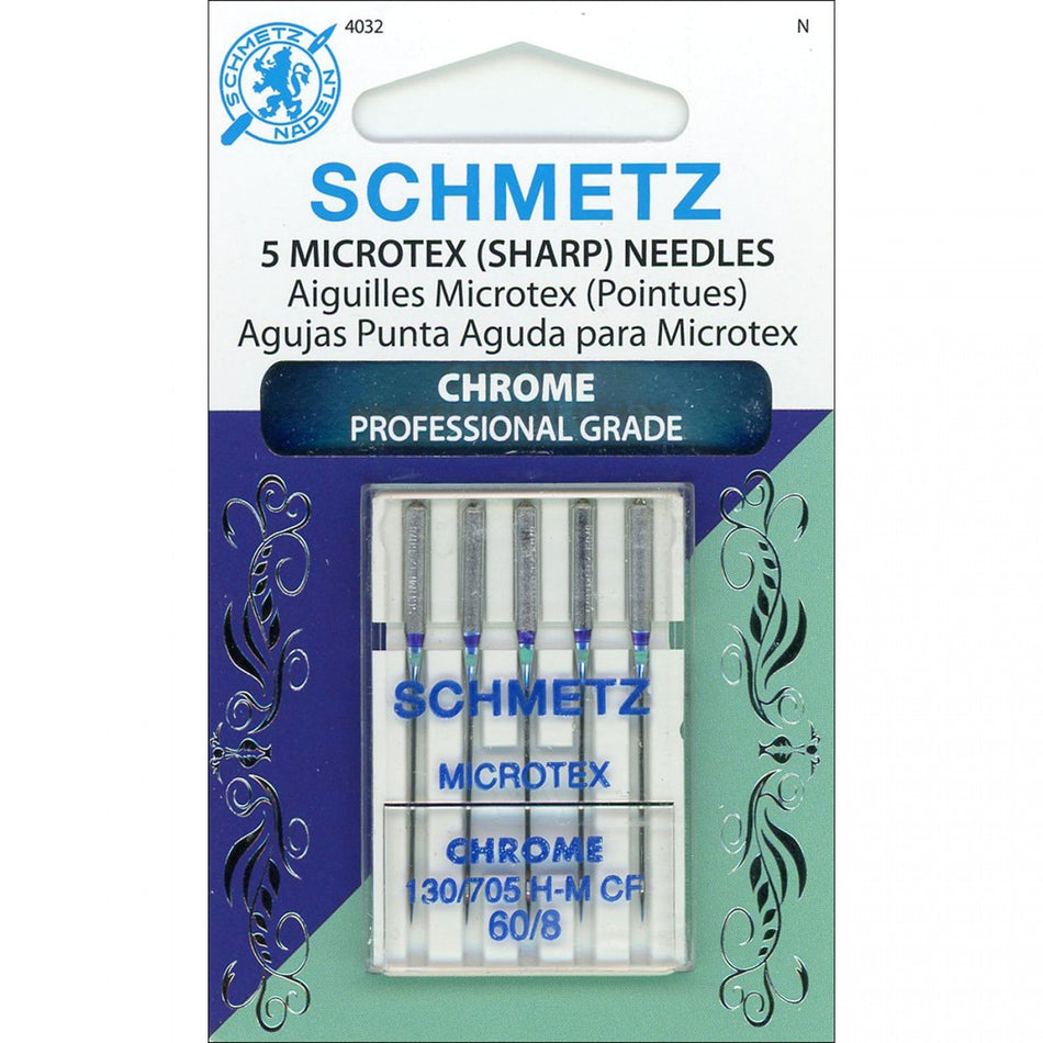 Schmetz Needle Chrome Micro 60/8
