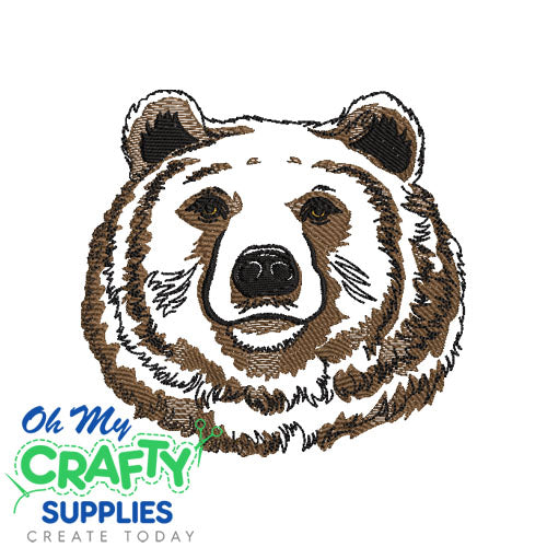 Sketch Bear 122322 Embroidery Design