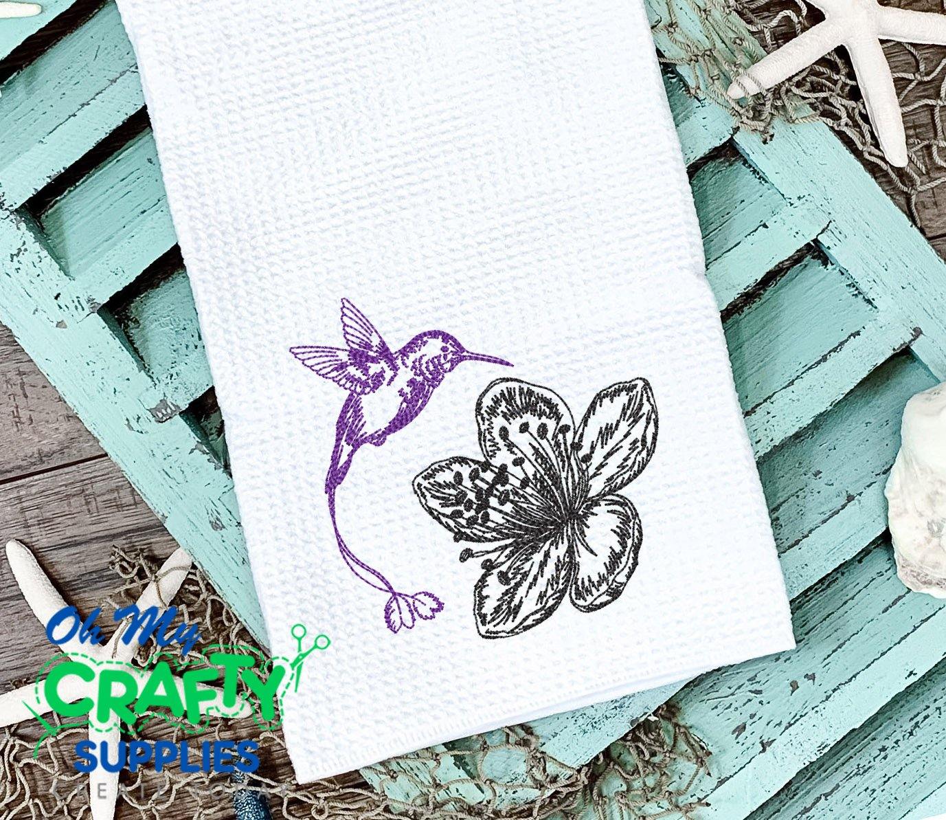 Sketch Humming Bird 2021 Embroidery Design - Oh My Crafty Supplies Inc.