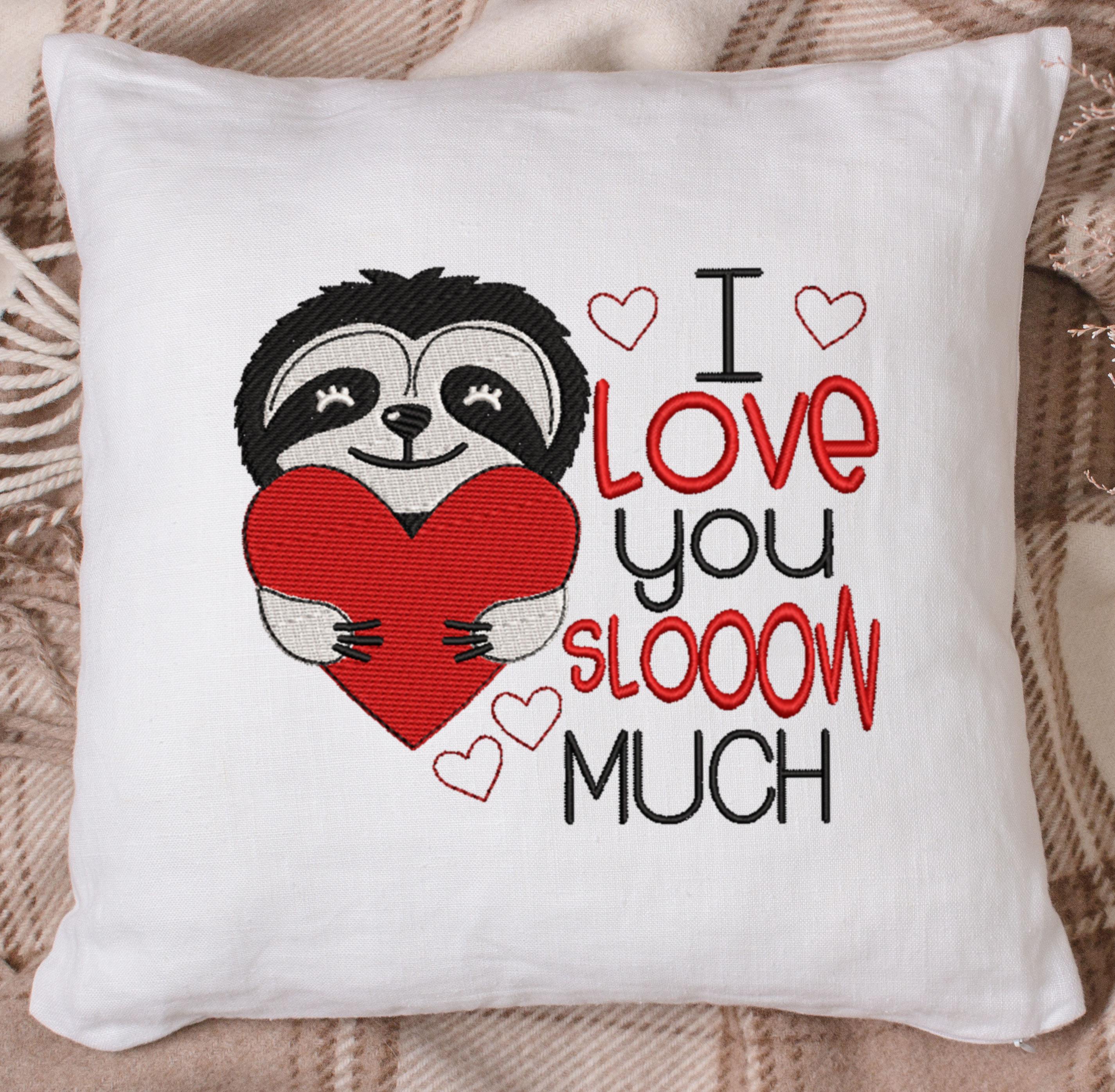 Love You Slooow Much 2020 Embroidery Design - Oh My Crafty Supplies Inc.