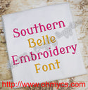 Southern Belle Embroidery Font (BX Included)