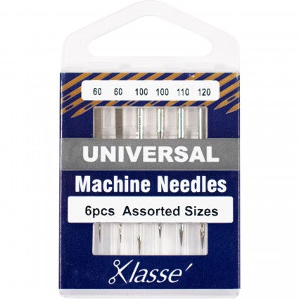 Klasse Universal Needle Asst  60/8 (x2), 100/16 (x2), 110/18, 120/20