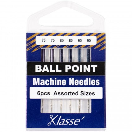 Klasse Ballpoint Needle Asst 70/10 (x2), 80/12 (x2), 90/14 (x2)