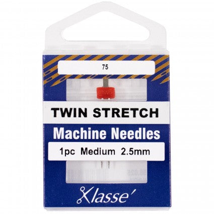 Klasse Twin Stretch 2.5mm/75 1 Needle