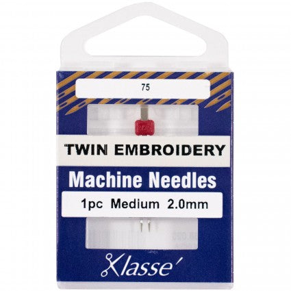 Klasse Twin Embroidery 2.0mm/75 1 Needle