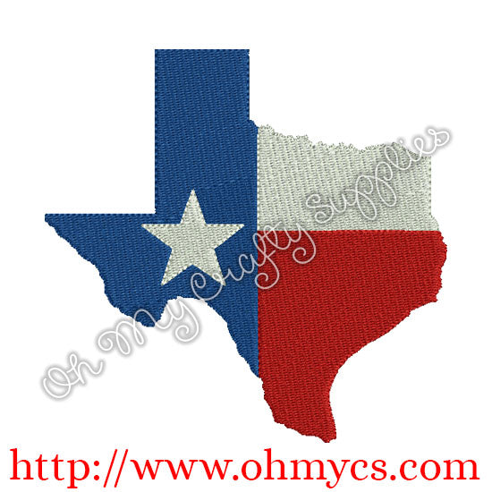 Texas Embroidery Design