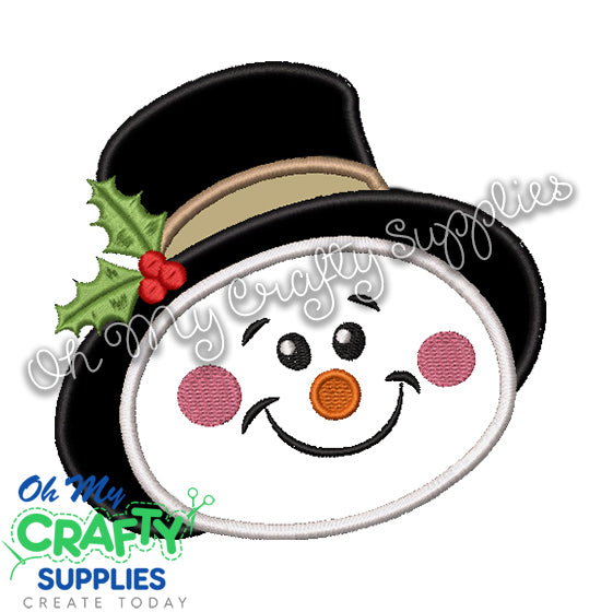 The Snowy Man Embroidery Applique