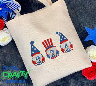 USA Gnomes Embroidery Design