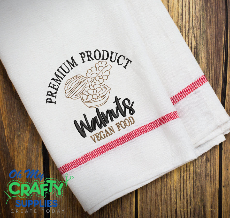 Walnuts Embroidery Design - Oh My Crafty Supplies Inc.