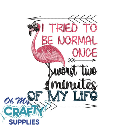 Worst Two Minutes 710 Embroidery Design