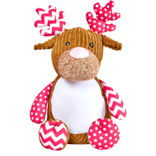 Cubbies Harlequin Pink Christmas Reindeer