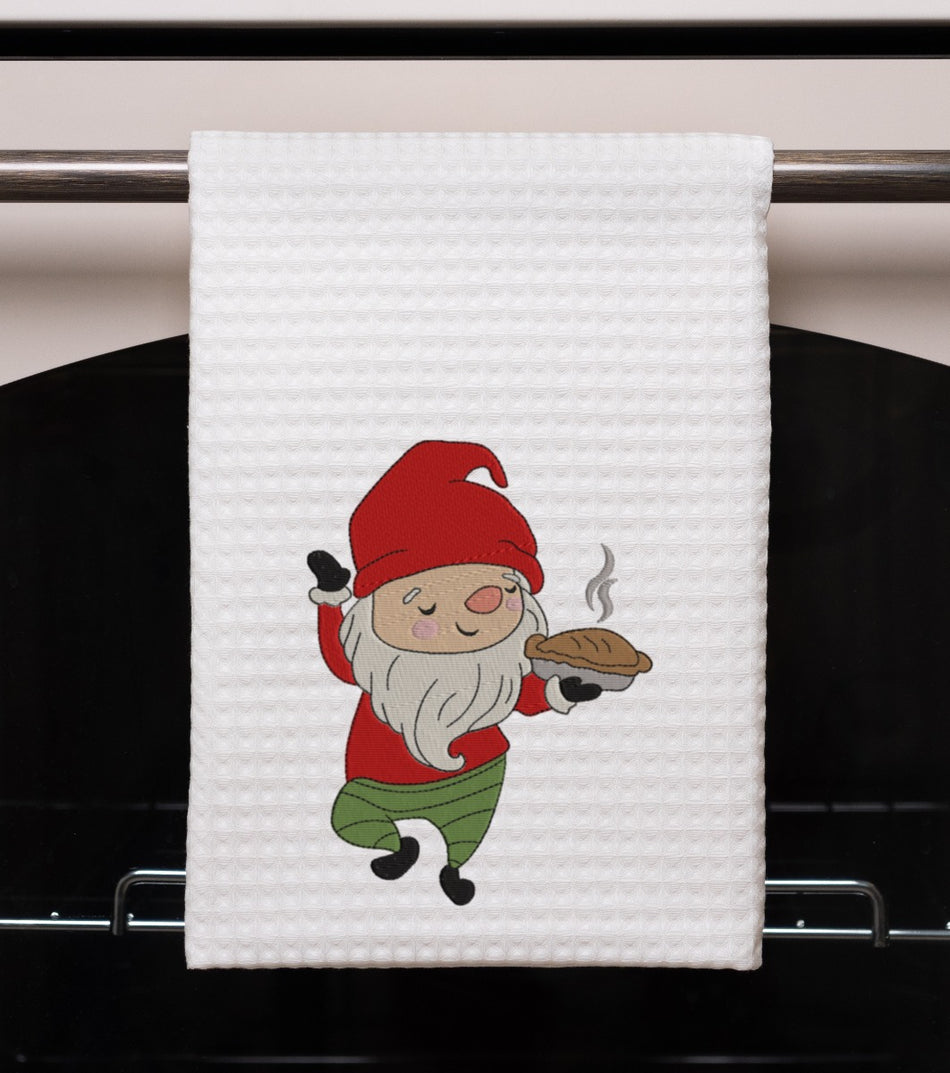 Baking Gnome Embroidery Design