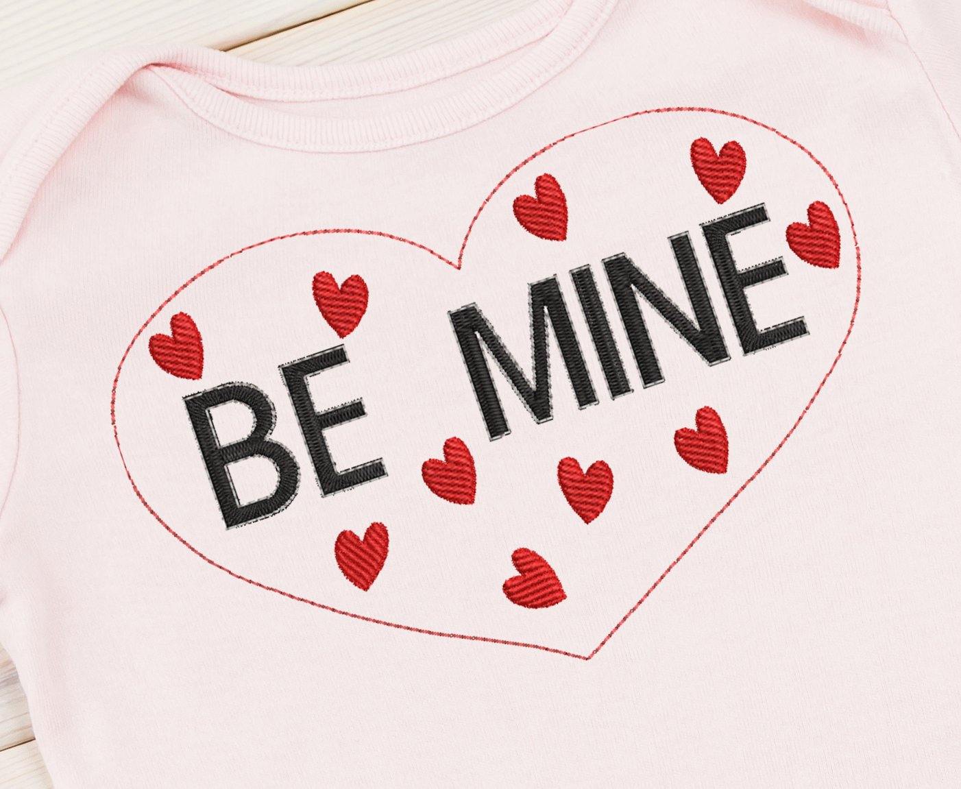 Be Mine Heart 2021 Embroidery Design - Oh My Crafty Supplies Inc.