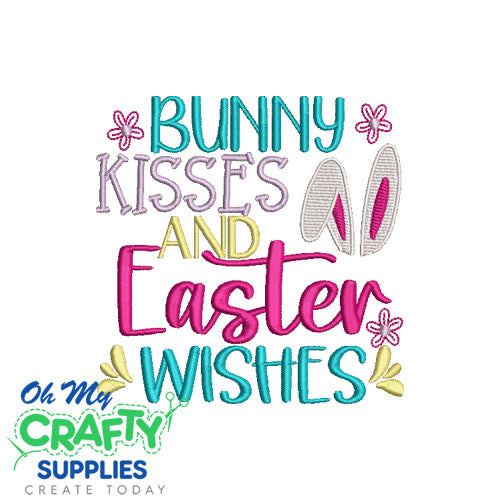Bunny Kisses 35 Embroidery Design