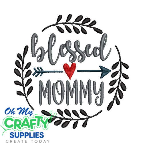 Blessed Mommy 8821 Embroidery Design