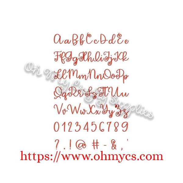 Cherry Berry Embroidery Font (Bx Included)