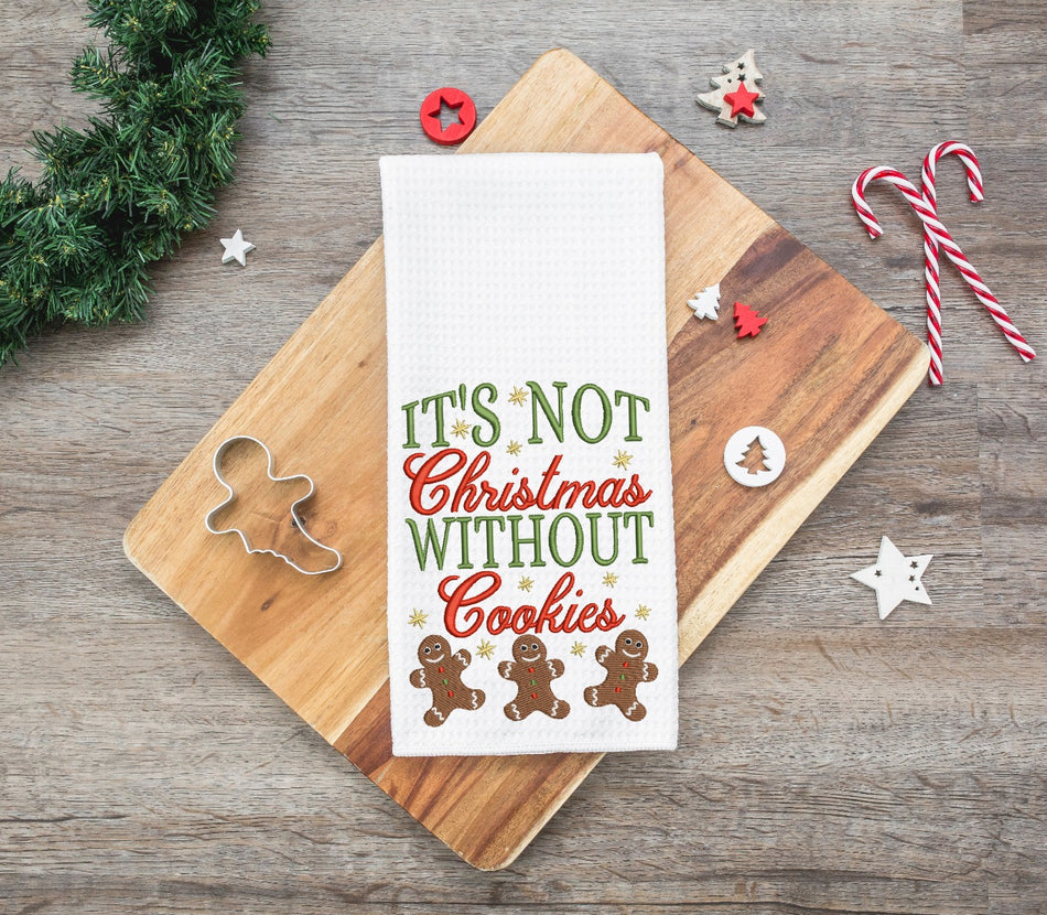 Christmas without Cookies Embroidery Design