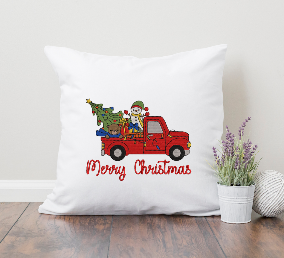 Christmas Toy Truck 2020 Embroidery Design